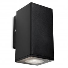 single black outdoor wall light