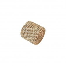 RATTAN Napkin Ring White