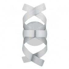 modern brushed aluminium wall light