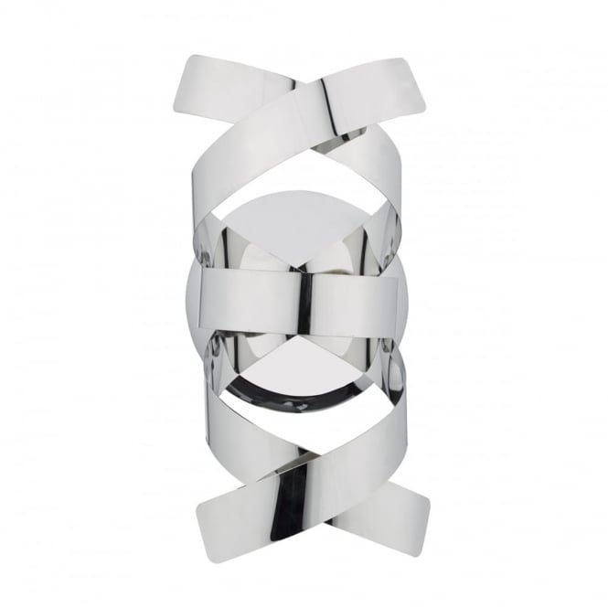 RAWLEY polished chrome modern wall light