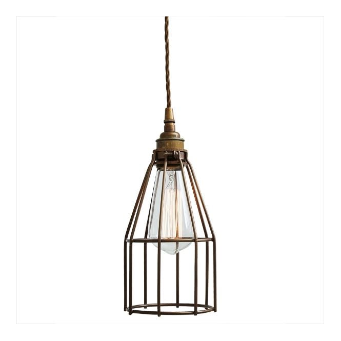 RAZE Cage Pendant Light in Powder Coated Bronze