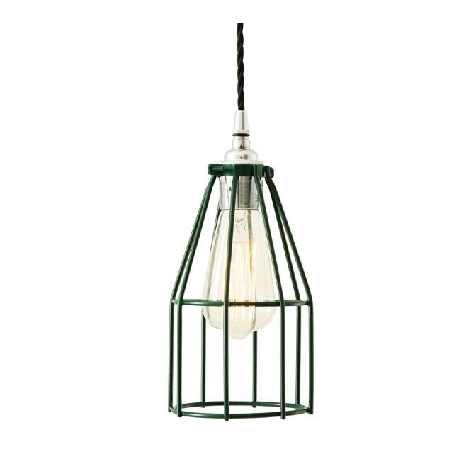 RAZE Cage Pendant Light in Powder Coated Racing Green