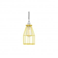 RAZE Cage Pendant Light in Powder Coated Yellow
