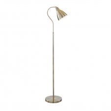 READING FLOOR LAMP Antique Brass with Adjustable head