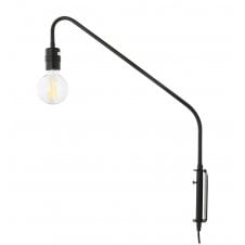 Bare Bulb Wall Light | Plug in | Swing Arm | Lighting Company UK