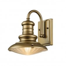 vintage railroad outdoor wall lantern in brass - IP44