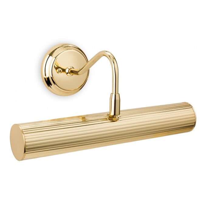 REEDED Picture Light - 2 Light Polished Brass