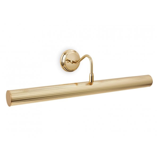 REEDED Picture Light - 4 Light Polished Brass