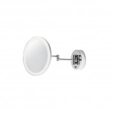 REFLEX Round Bathroom Mirror Light in Polished Chrome