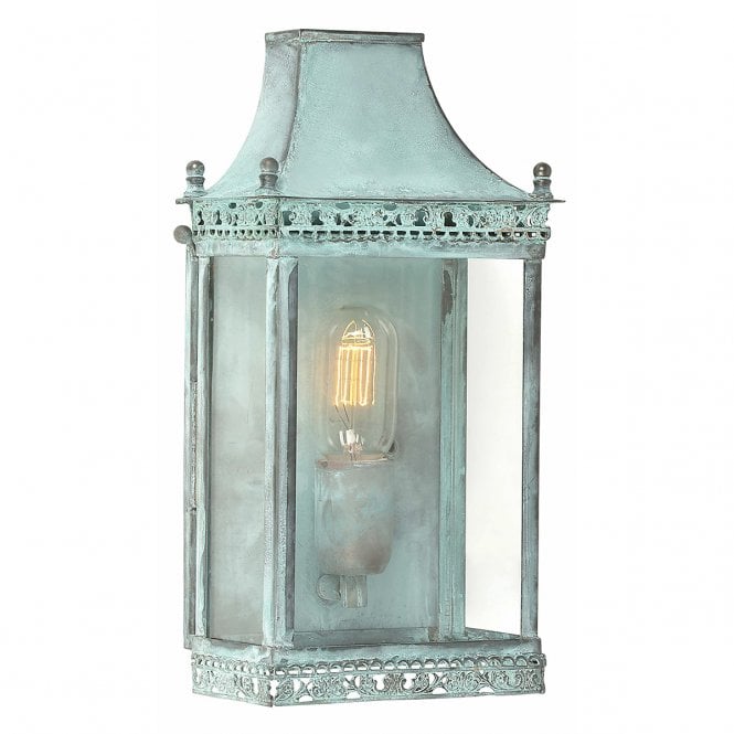 REGENTS PARK traditional verdigris outdoor wall lantern
