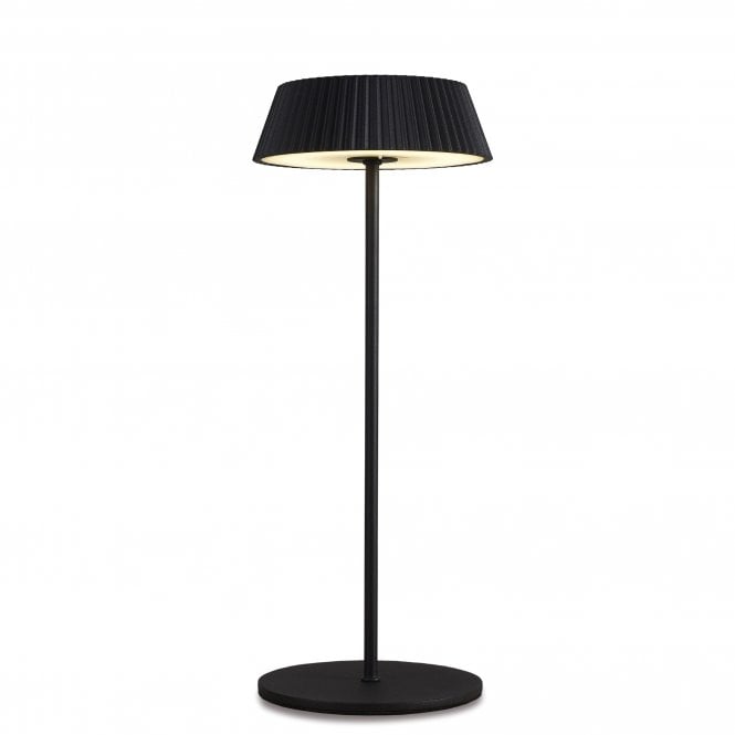 RELAX Table Lamp, 2W LED, 3000K, 180lm, IP54, USB Touch Dimmable, Black, 3yrs Warranty