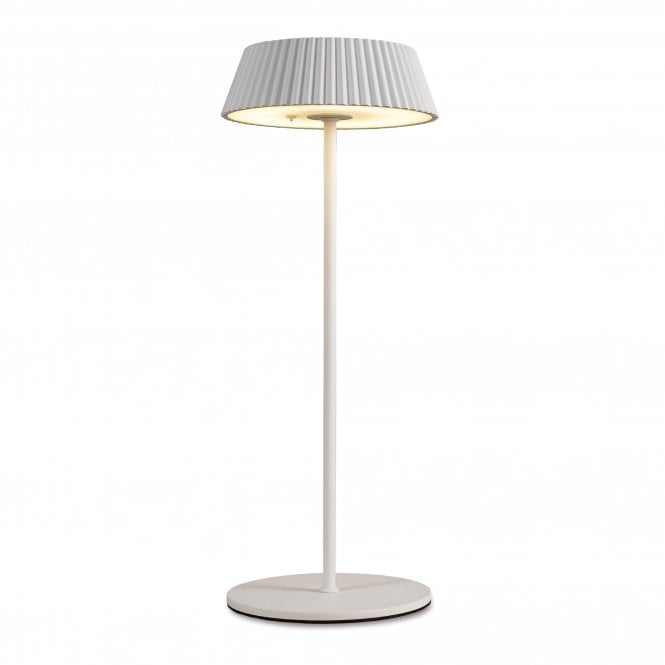 RELAX Table Lamp, 2W LED, 3000K, 180lm, IP54, USB Touch Dimmable, White, 3yrs Warranty
