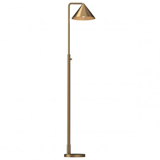 Remyck Floor Lamp in Brushed Gold