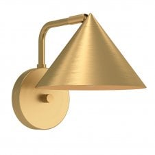 Remyck Wall Light in Brushed Gold