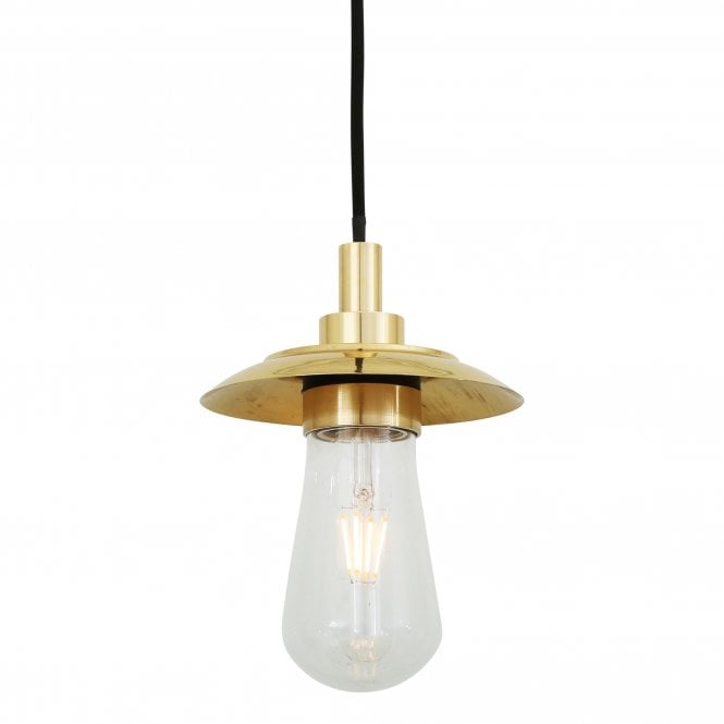REN traditional bathroom pendant in polished brass