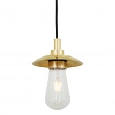 REN traditional bathroom pendant in polished brass