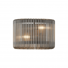 modern wall light with black smoked frosted glass sahde