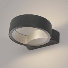 REON LED outdoor ring LED wall light in anthracite finish
