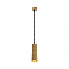 RETROSPOT 1 Light Cylinder Pendant Gold