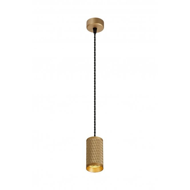 RETROSPOT 1 Light Small Cylinder Pendant Gold