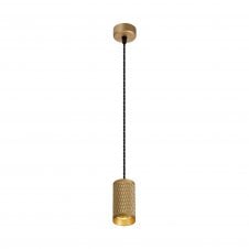 RETROSPOT 1 Light Small Cylinder Pendant Gold