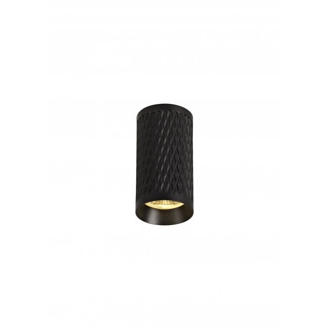 RETROSPOT 1 x GU10 Surface Mounted Spot Light Sand Black 11cm