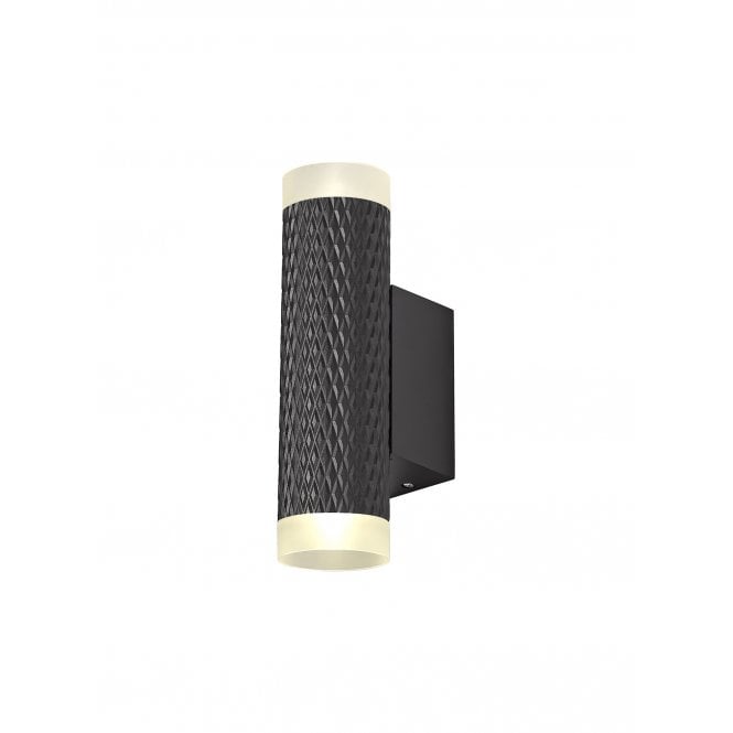 RETROSPOT 2 Light Wall Light in Sand Black with Frosted Diffuser