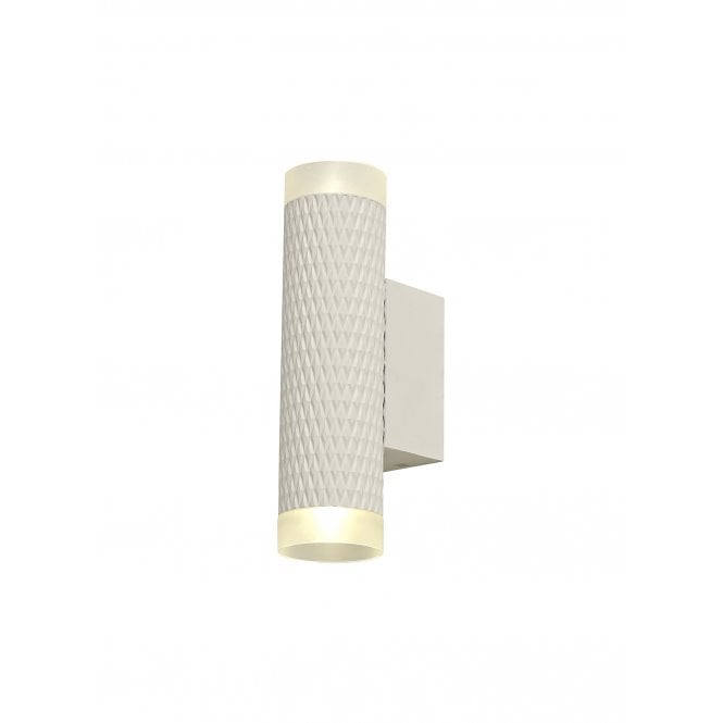 RETROSPOT 2 Light Wall Light in Sand White with Frosted Diffuser