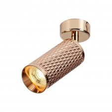 RETROSPOT Surface Mounted Spot Light Rose Gold Adjustable Head 20cm