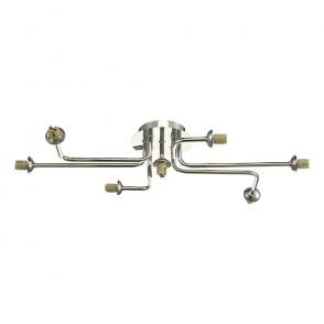 REYNA 7 Light Semi Flush Ceiling Light in Chrome