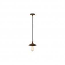 REZNOR Industrial Pendant Light in Antique Brass