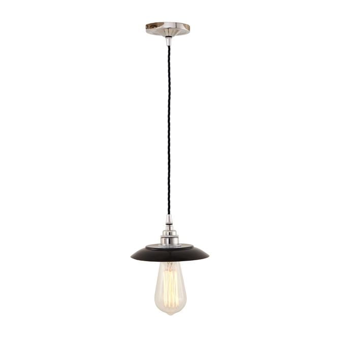 REZNOR Industrial Pendant Light in Powder Coated Black