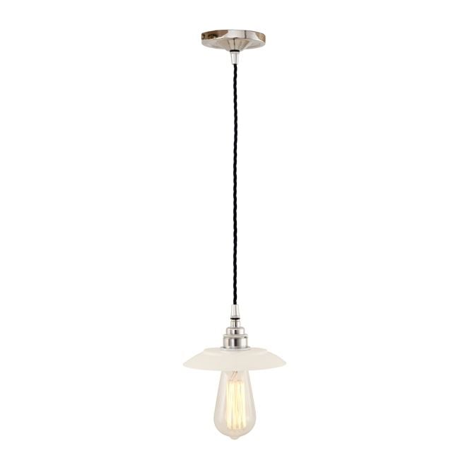 REZNOR Industrial Pendant Light in Powder Coated White