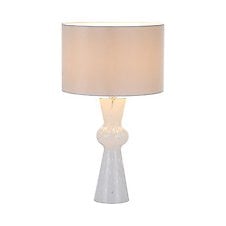 white glass table lamp