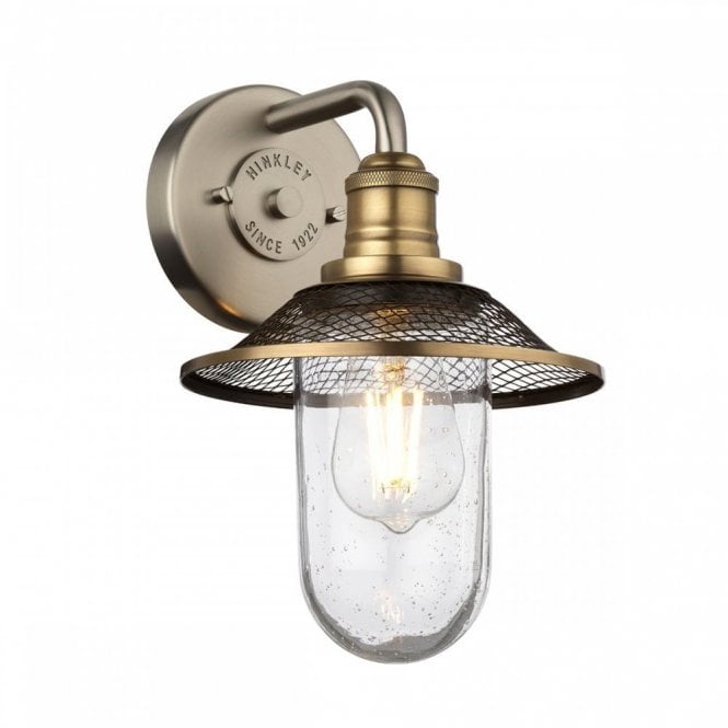 RIGBY 1 Light Wall Light in Antique Nickel