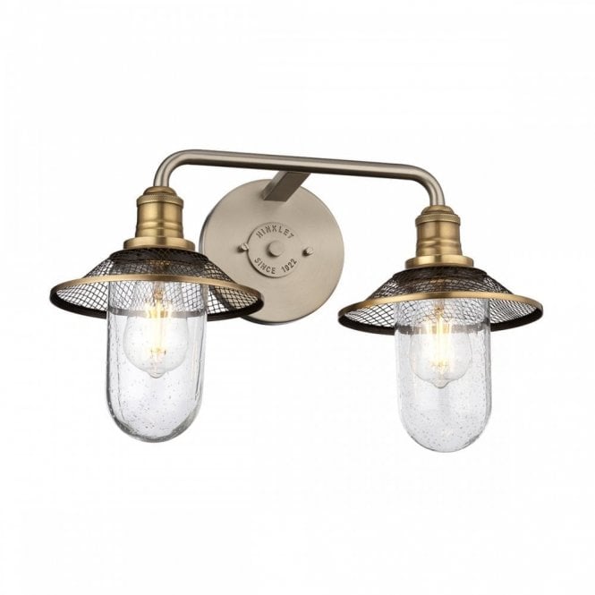 RIGBY 2 Light Wall Light in Antique Nickel