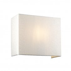 Ivory wall washer light| British made ivory silk shade|
