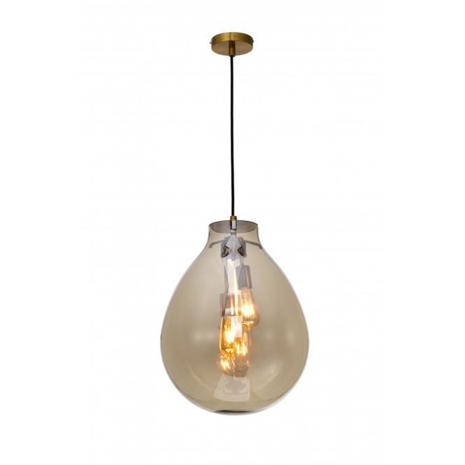 RIO 2 Light Medium Champagne Balloon Shaped Ceiling Pendant