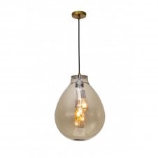 RIO 2 Light Medium Champagne Balloon Shaped Ceiling Pendant