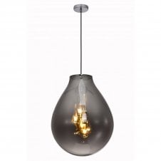 RIO 4 Light Large Smoke Balloon Shaped Ceiling Pendant