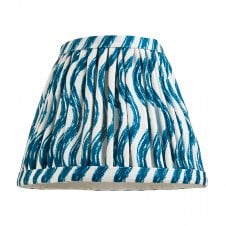 blue ripple pattern lampshade
