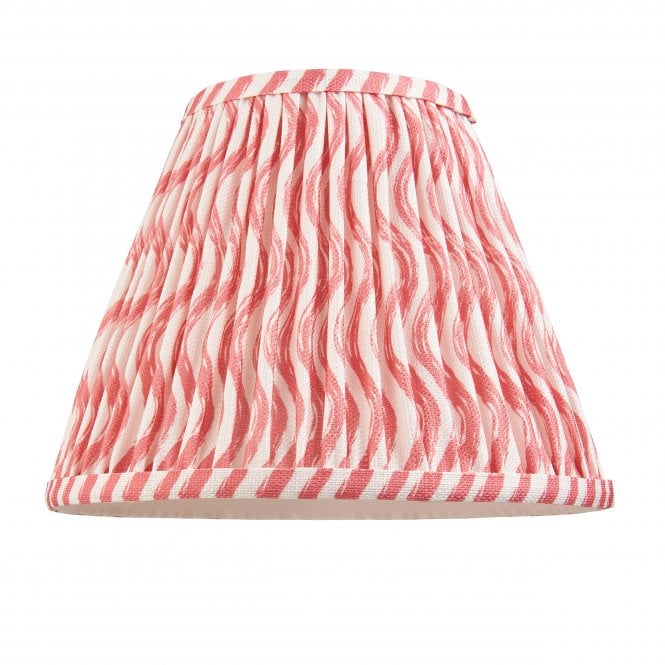 Ripple 25cm Tapered Shade in Coral Pink
