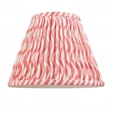 coral pink ripple pattern tapered shade