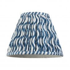 blue ripple pattern tapered shade