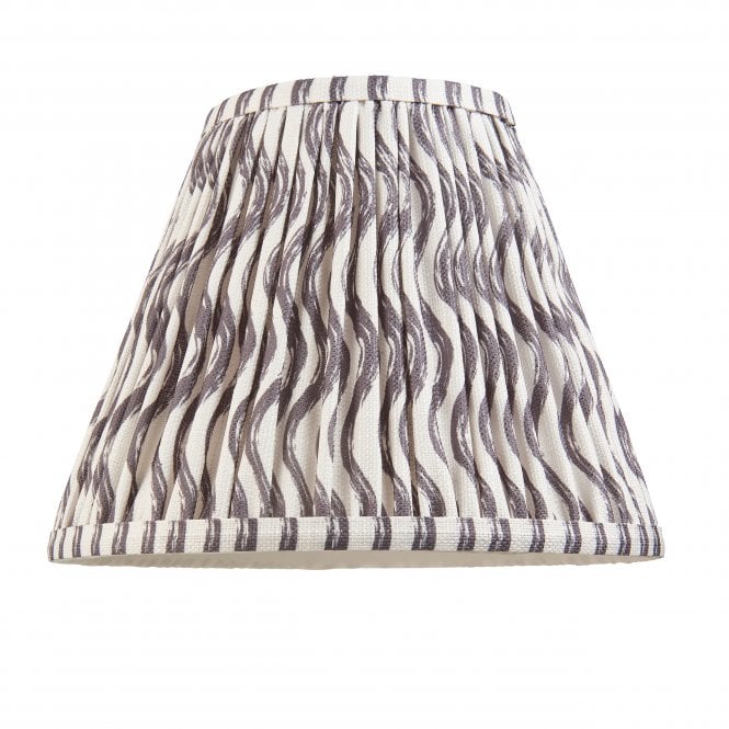 Ripple 25cm Tapered Shade in Pearl Grey