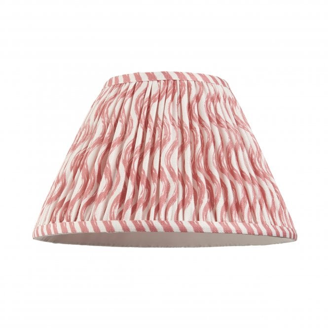 Ripple 30cm Tapered Shade in Coral Pink