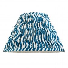 blue ripple pattern tapered shade