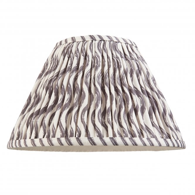 Ripple 30cm Tapered Shade in Pearl Grey