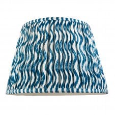 blue ripple pattern tapered shade