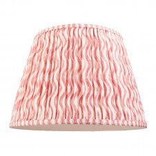 pink ripple pattern tapered lampshade
